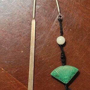 Possible Vintage Silver Bookmark Folk Art